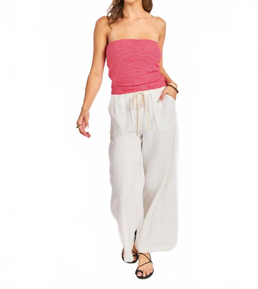 NEW SADIE & SAGE jukebox knit tube top in red